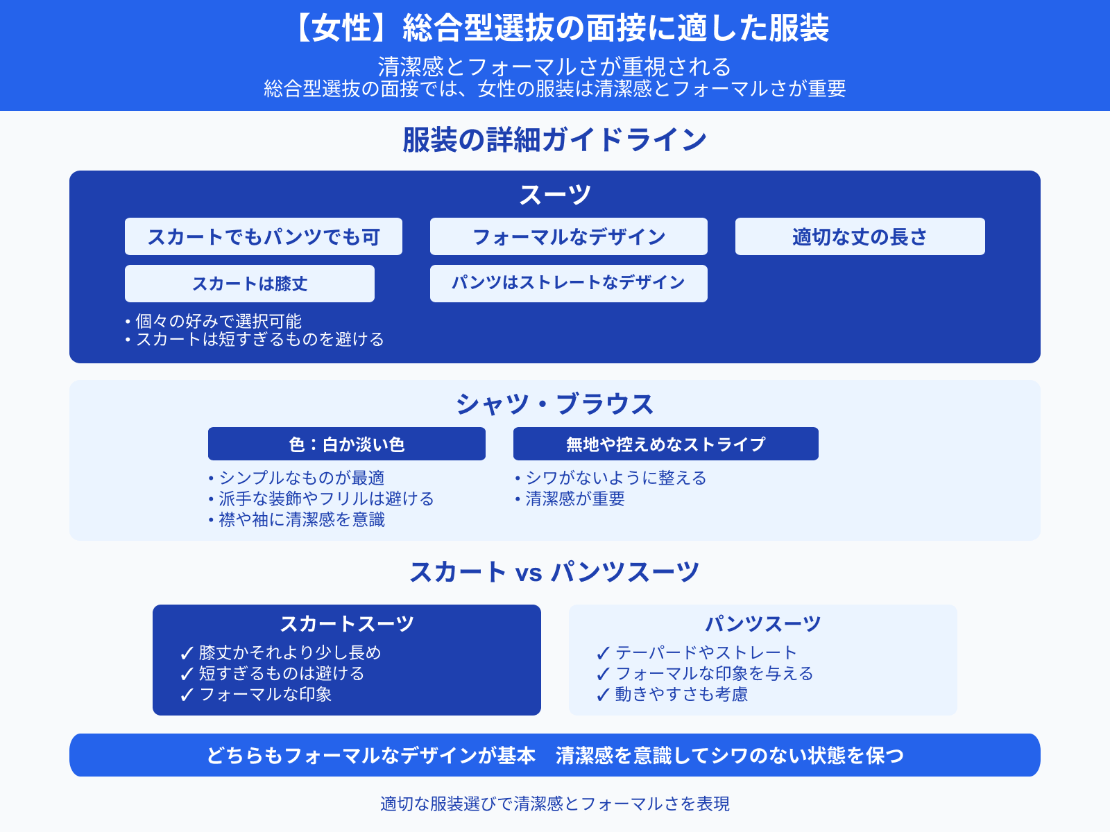 【女性】総合型選抜の面接に適した服装