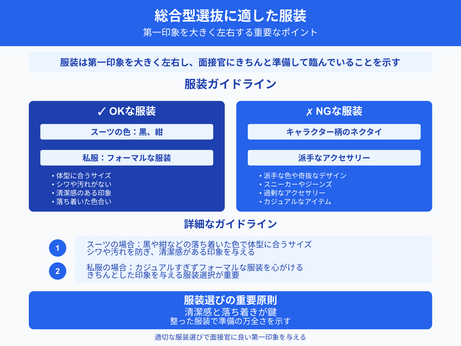 総合型選抜に適した服装