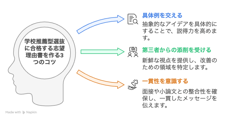 学校推薦型選抜に合格する志望理由書を作る3つのコツ