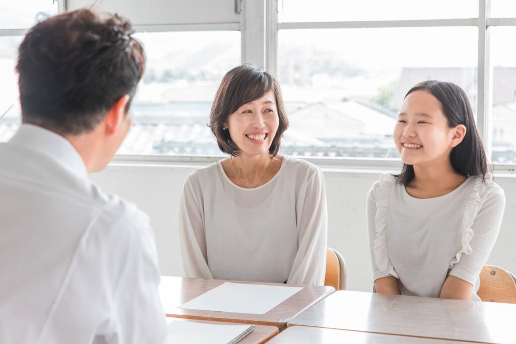 三者面談の様子