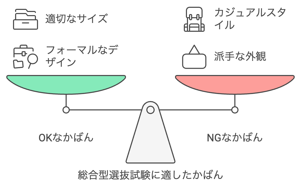 総合型選抜に適したかばん