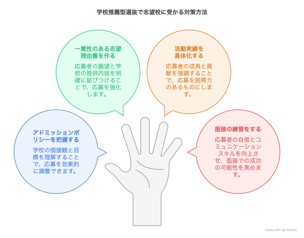 学校推薦型選抜で志望校に受かる4つの対策方法