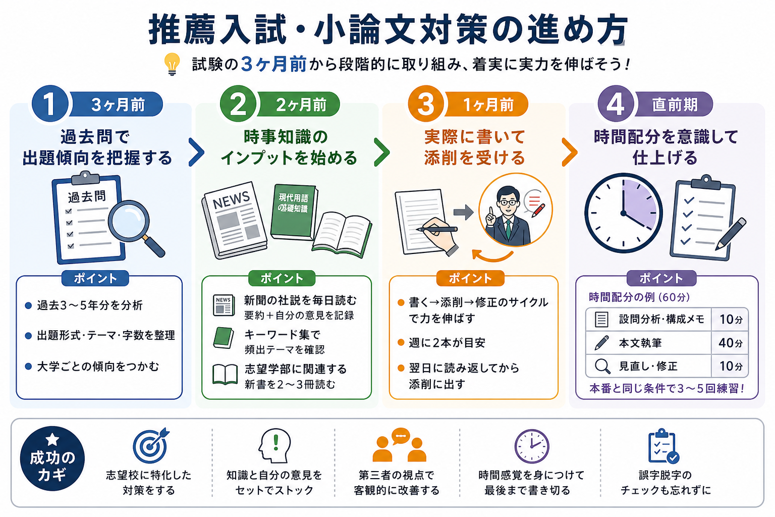 推薦入試・小論文対策の進め方