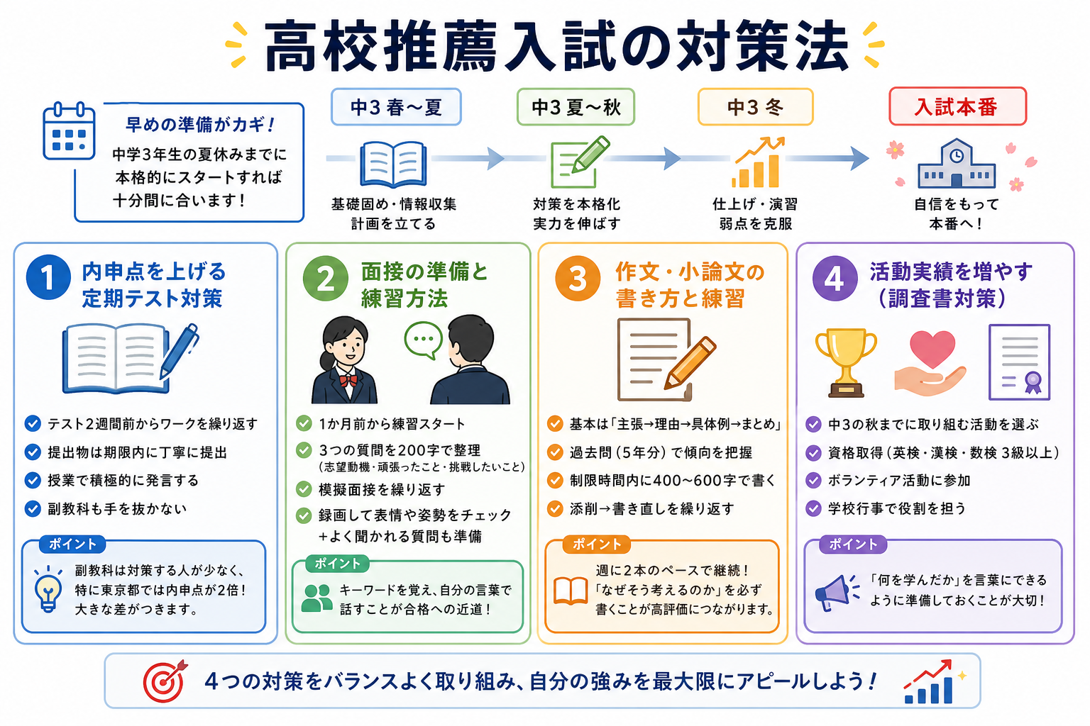 高校推薦入試の対策法